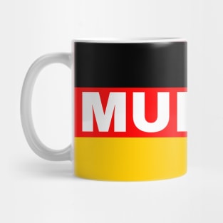 Munich City in German Flag Mug